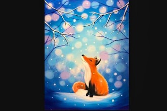 Virtual Paint Nite: Snow Fox Given (Ages 6+)
